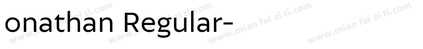 onathan Regular字体转换